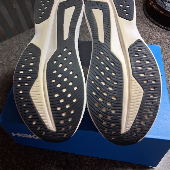 Hoka Mach 6 Black and White Running Shoes(wide) Size 12 main image 8